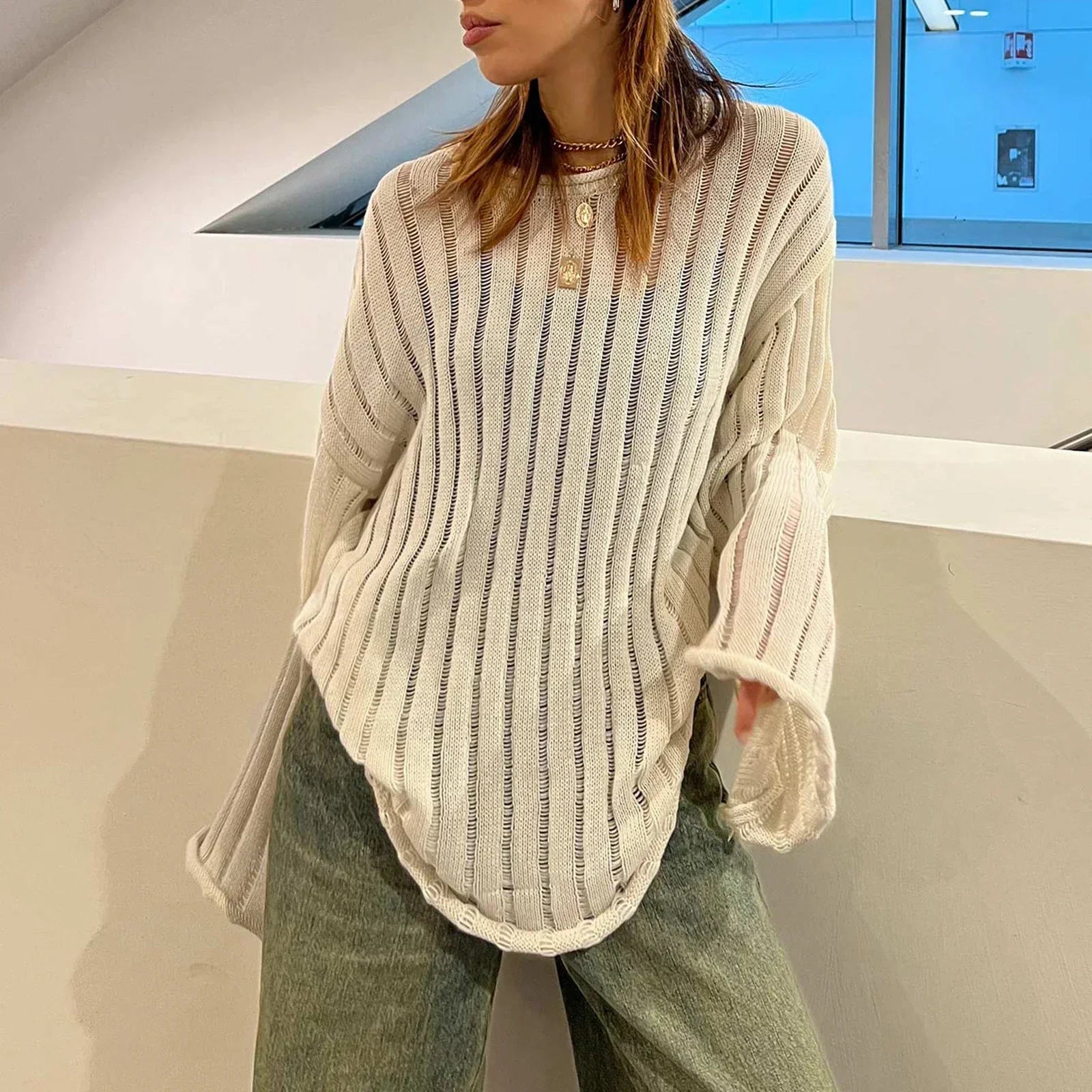 Solid Color Loose Warm Sweater