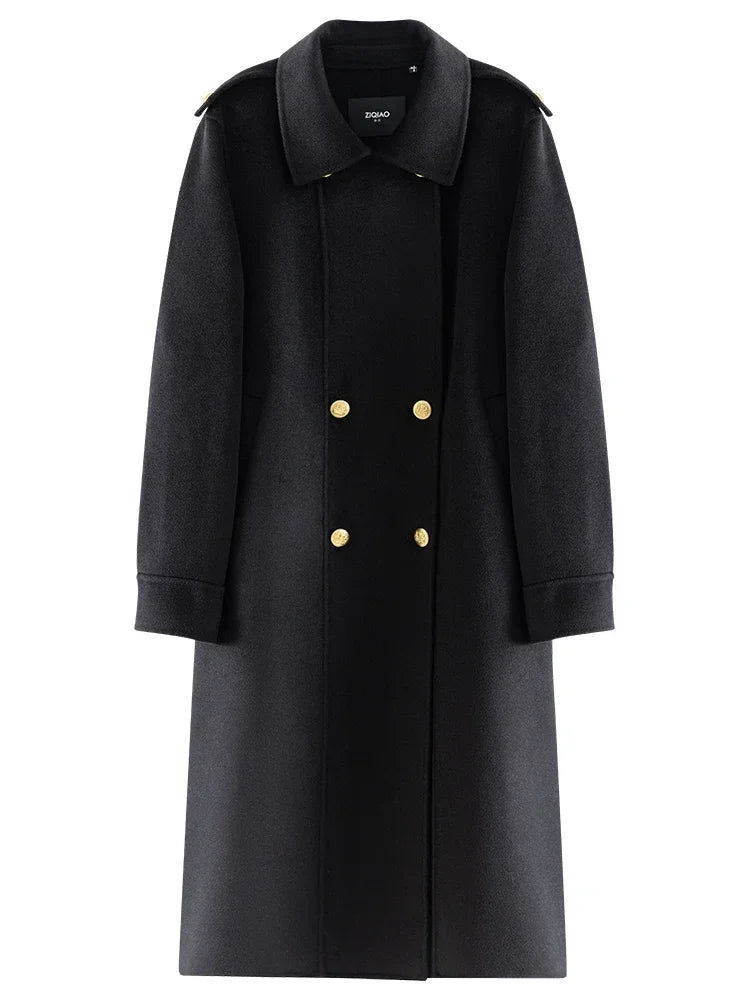 British Style Wool Red Coat Coats-241208