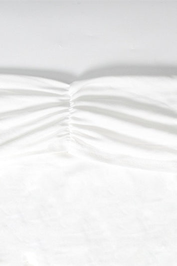 Solid Off Shoulder Ruched Formal Dress