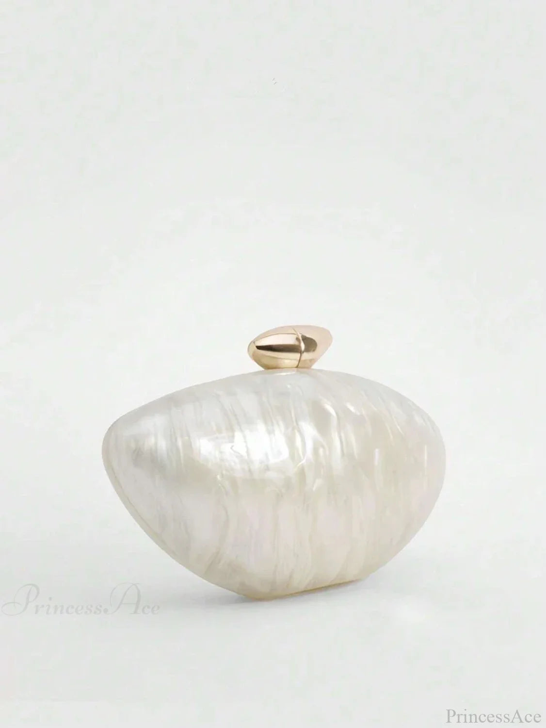Acrylic Egg Shaped Designer Evening Party Handbag Pearl Shell Purse clutchbag-250126