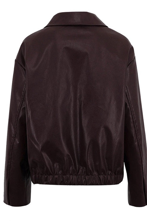 Fashion PU Leather Biker Jacket