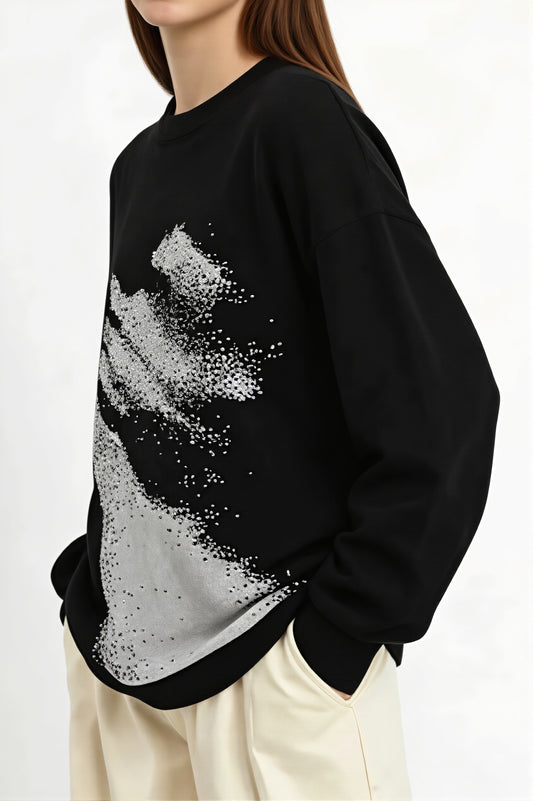 Assorted Graphic Crew Neck Sweater