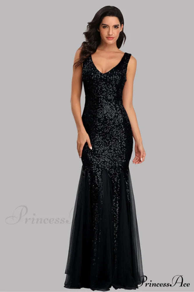 Adeline Sparkly Sequin Fishtail Gown | Dress In Beauty