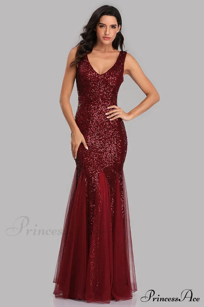 Adeline Sparkly Sequin Fishtail Gown | Dress In Beauty