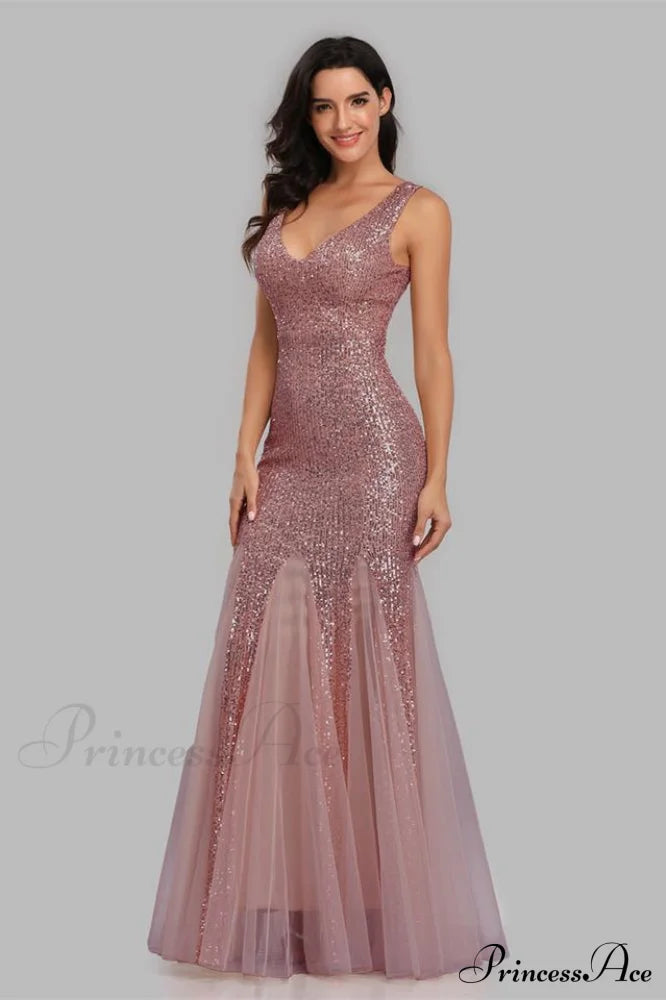 Adeline Sparkly Sequin Fishtail Gown | Dress In Beauty