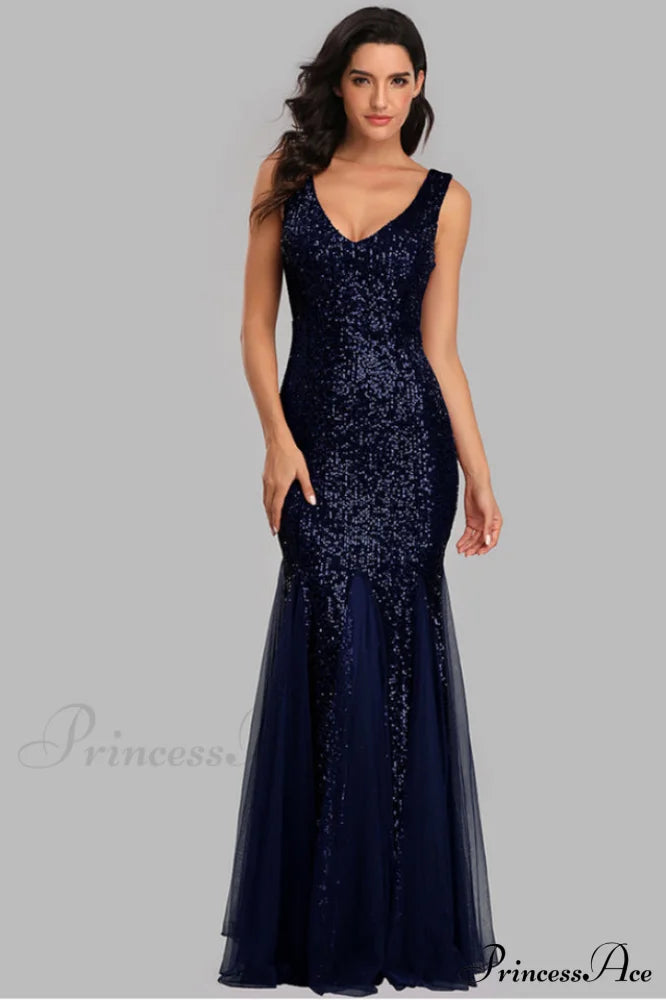 Adeline Sparkly Sequin Fishtail Gown | Dress In Beauty