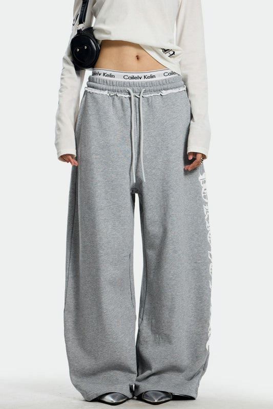 Loose Dropped Shoulder Sweat Pants