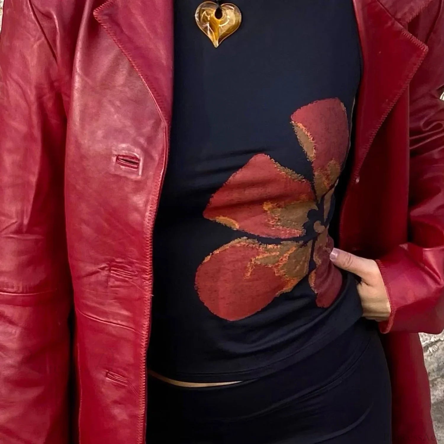 Aesthetic Y2K Floral Print Crewneck Sleeveless Graphic Crop croptop-250126