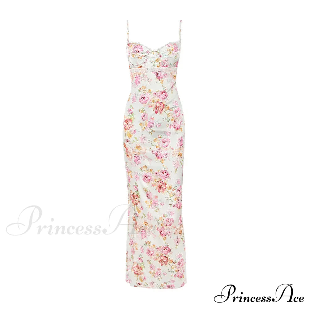 Agness Floral Stylish Maxi Bodycon Dress