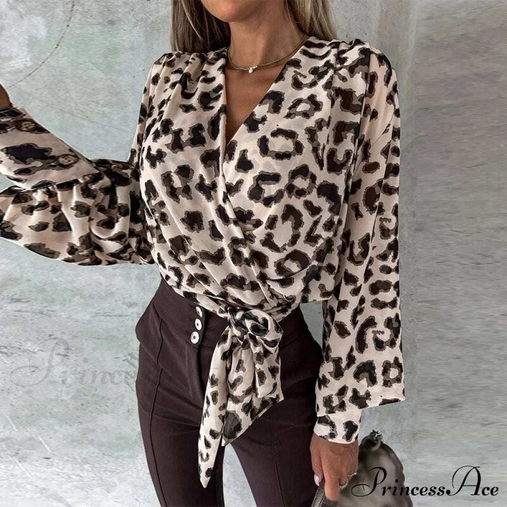 Alana Women’s Blouse Leopard / S Tops & Blouses