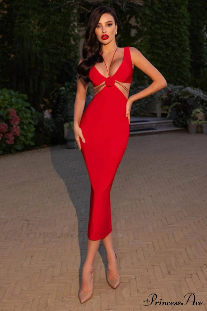 Alize Flower Embellished Maxi Dress | Dress In Beauty