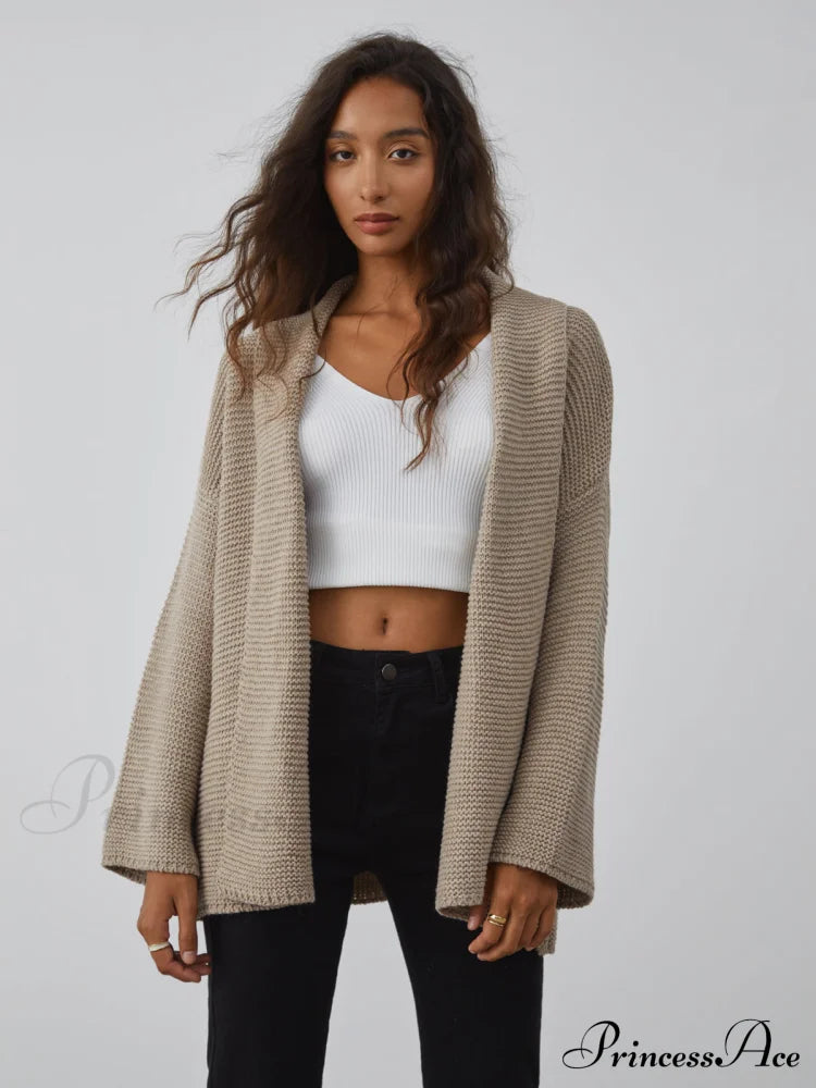 All I Graceful Wanted Tie Cardigan Sweaters-L