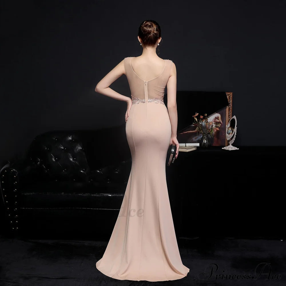 Amelia Embroidered Stylish Sequined Fishtail Dress S.o. Long Dresses