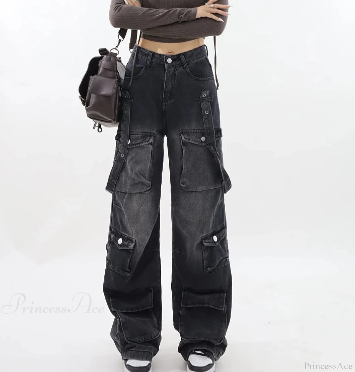Antique Dark Gothic Cargo Pant Black / S