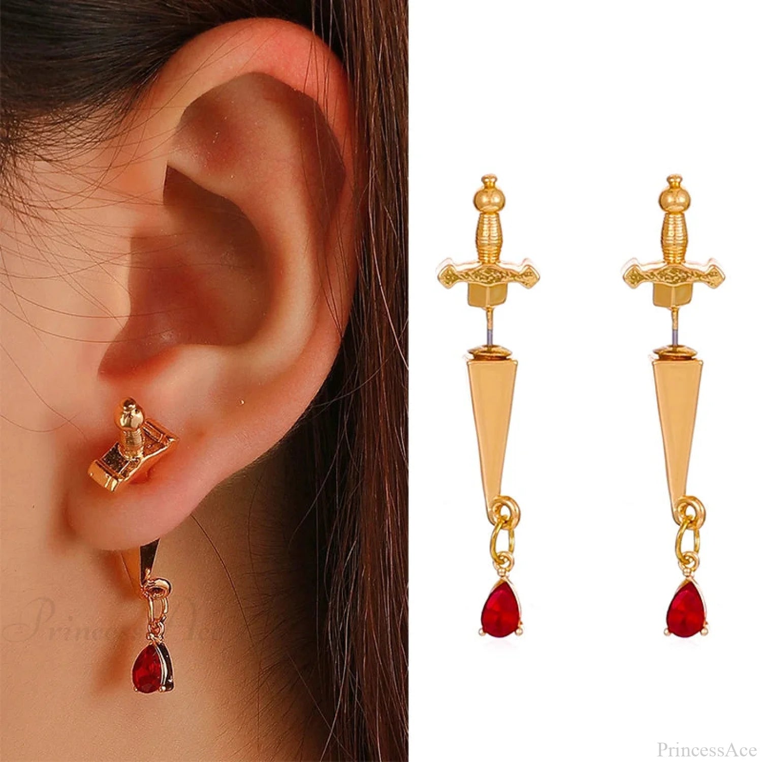 Antique Dim Gothic Blade Stiletto Earring color11