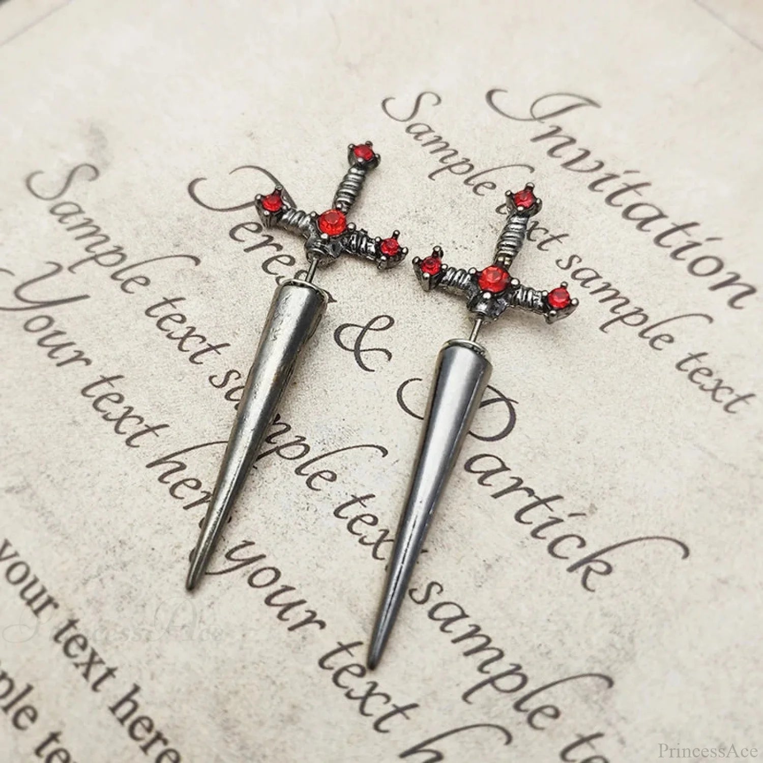 Antique Dim Gothic Blade Stiletto Earring color2