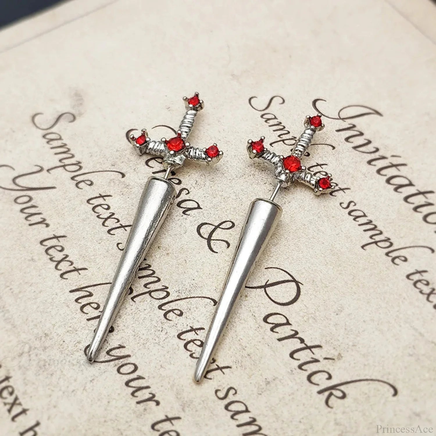 Antique Dim Gothic Blade Stiletto Earring color4