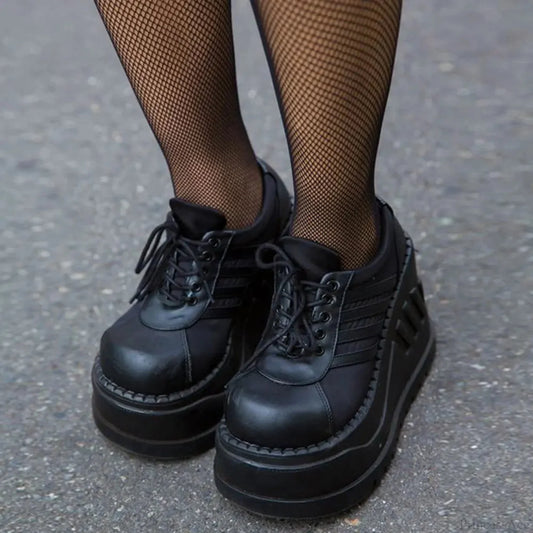 Antique Gothic Lace-Up Elevated Sneaker