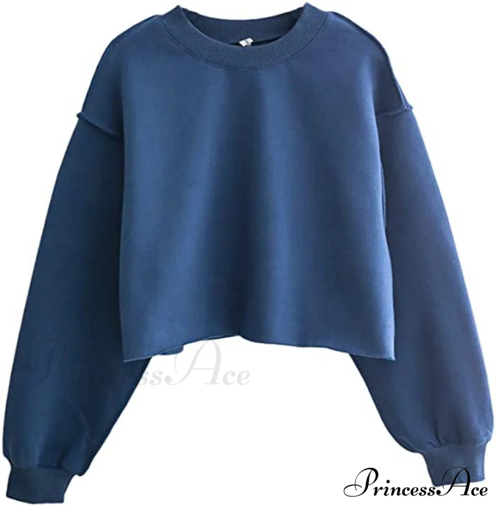 Arm Loose Hoodie Oversized Size Crop Fit - Long Cotton Harajuku Streetwear Casual Plus Women’s