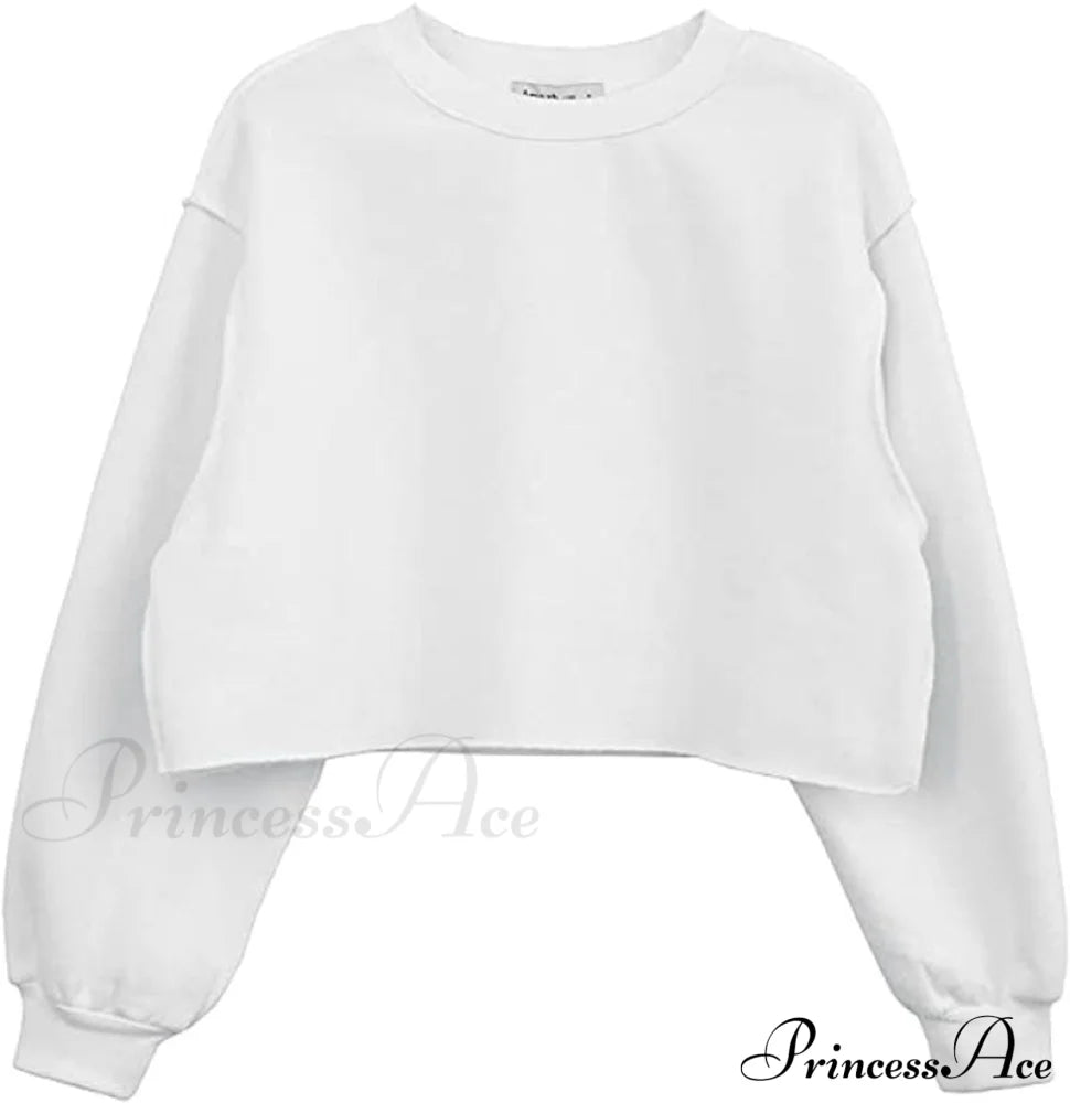 Arm Loose Hoodie Oversized Size Crop Fit - Long Cotton Harajuku Streetwear Casual Plus Women’s