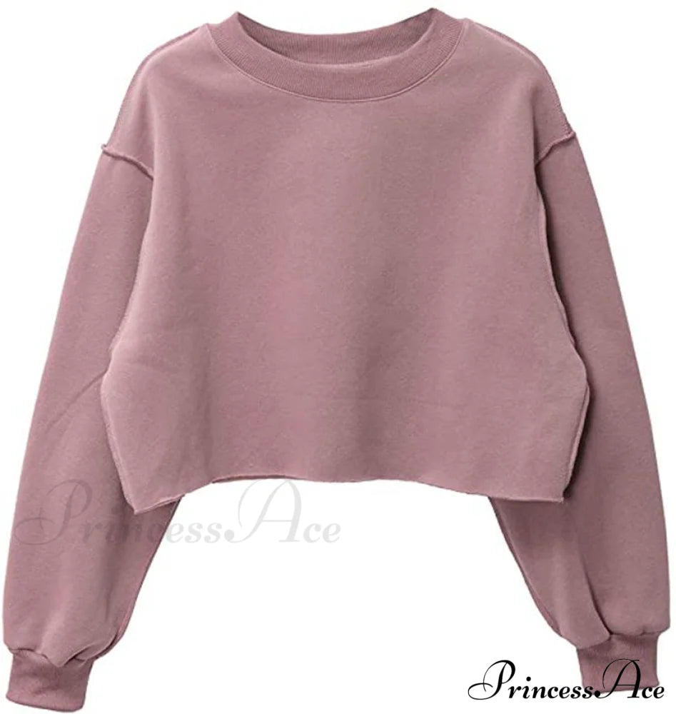 Arm Loose Hoodie Oversized Size Crop Fit - Long Cotton Harajuku Streetwear Casual Plus Women’s