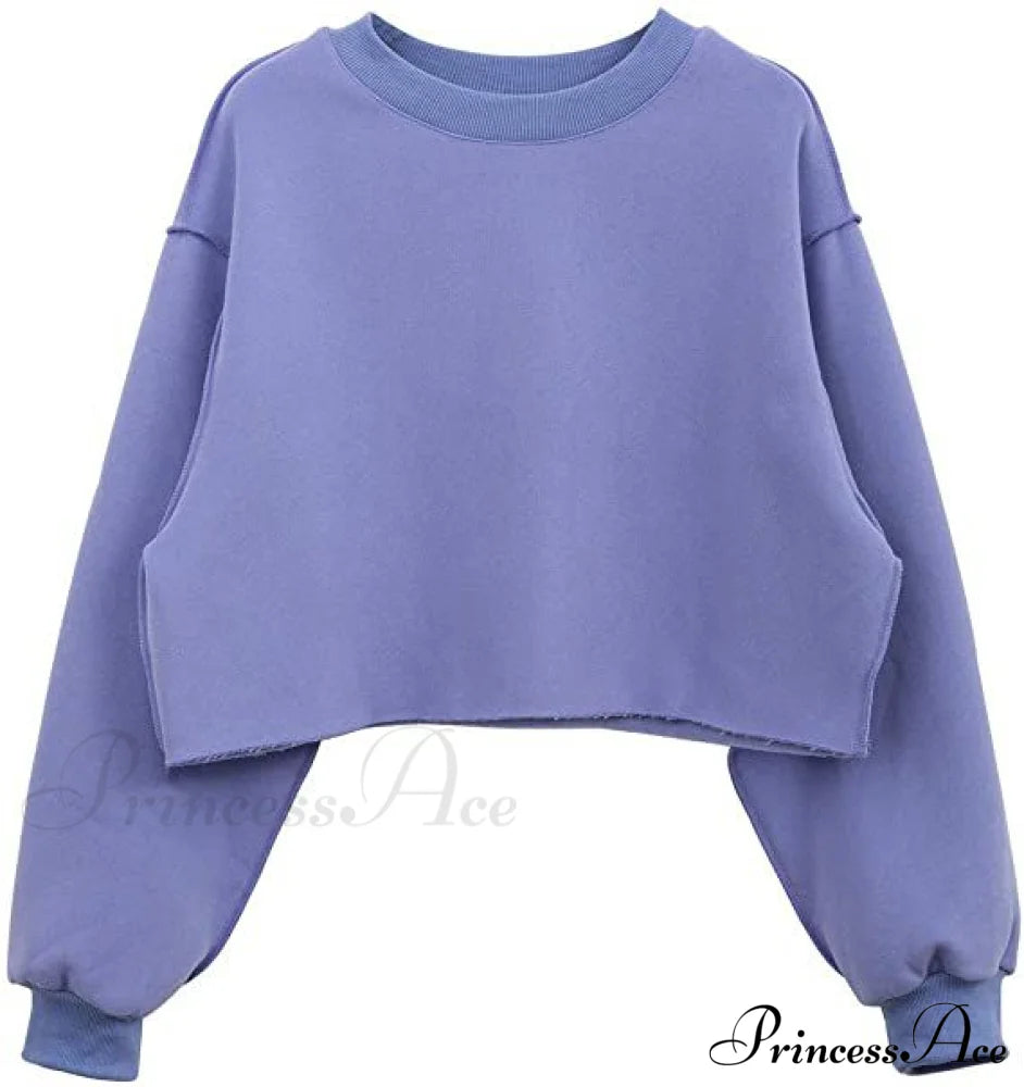 Arm Loose Hoodie Oversized Size Crop Fit - Long Cotton Harajuku Streetwear Casual Plus Women’s