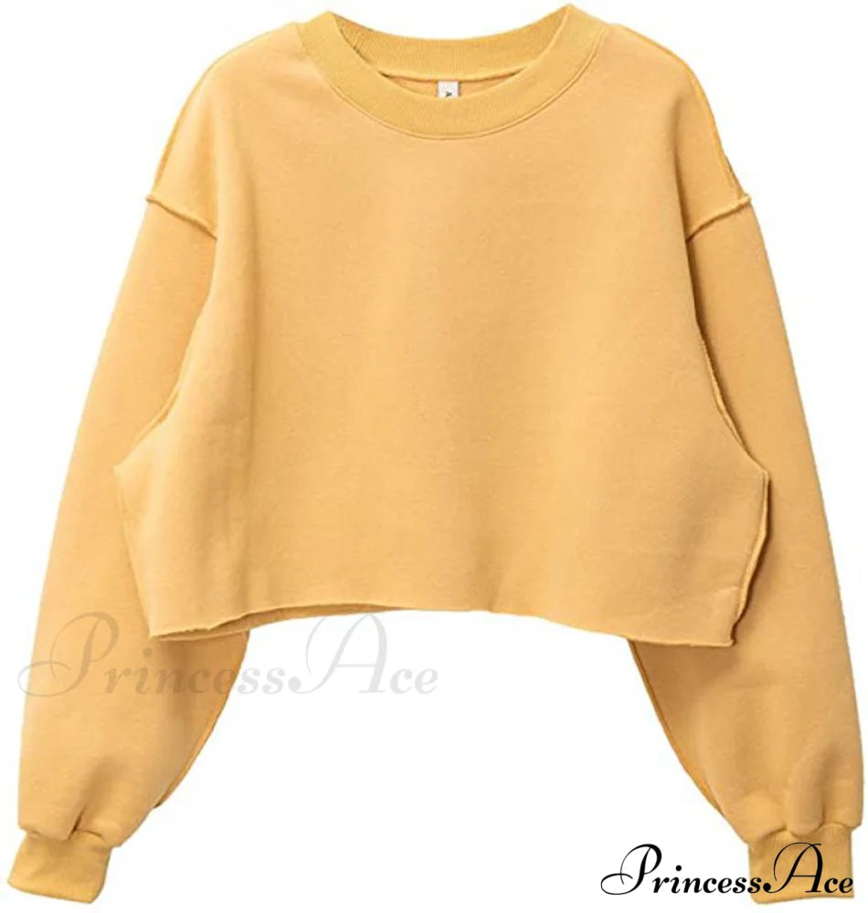 Arm Loose Hoodie Oversized Size Crop Fit - Long Cotton Harajuku Streetwear Casual Plus Women’s