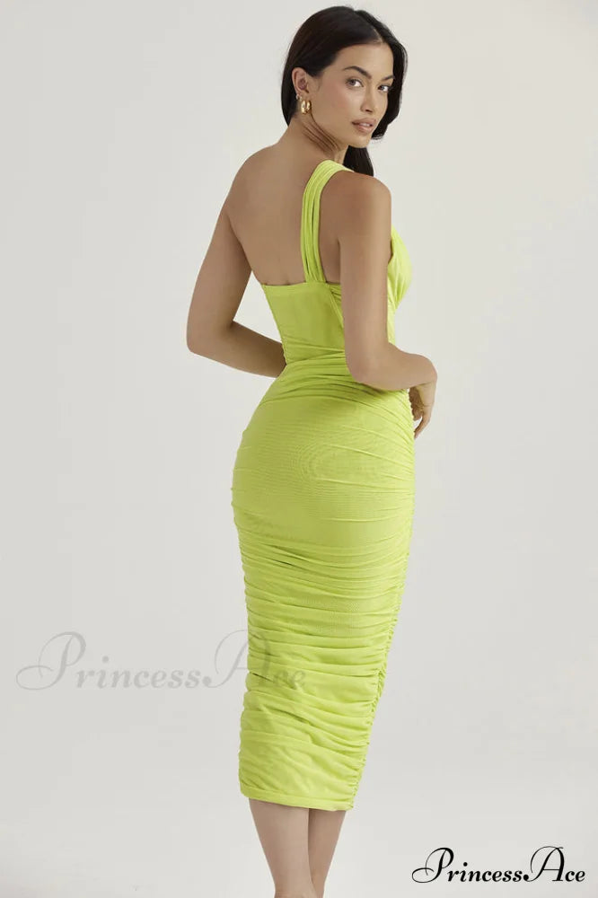 Asymmetric Cutout Stylish Midi Dress
