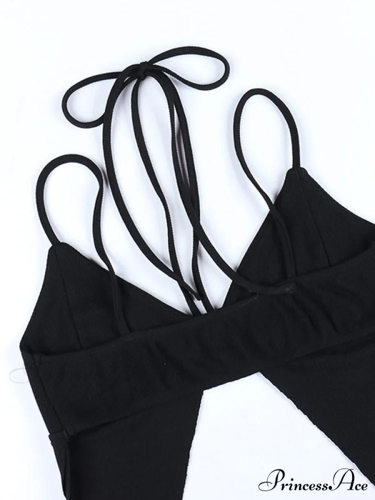 Asymmetric Patchwork Graceful Mesh Maxi Dress Tank Tops&Camis