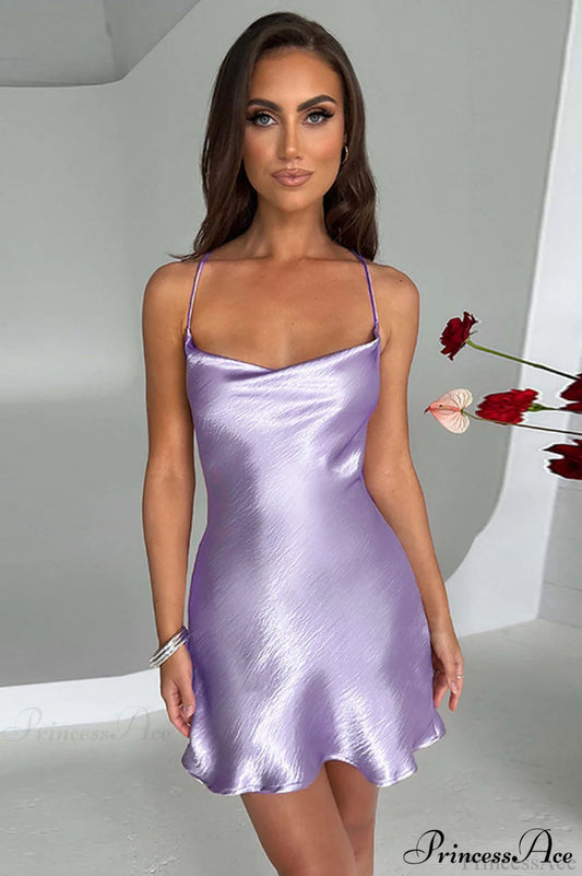 Avianna Elegant Dress S / Purple