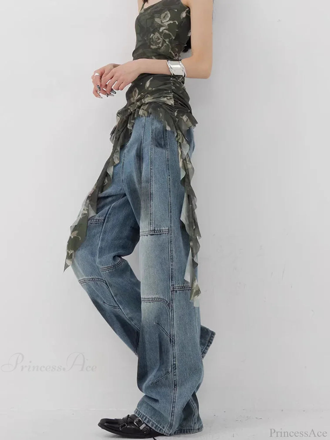 Azure Medieval Loose Harajuku Pant