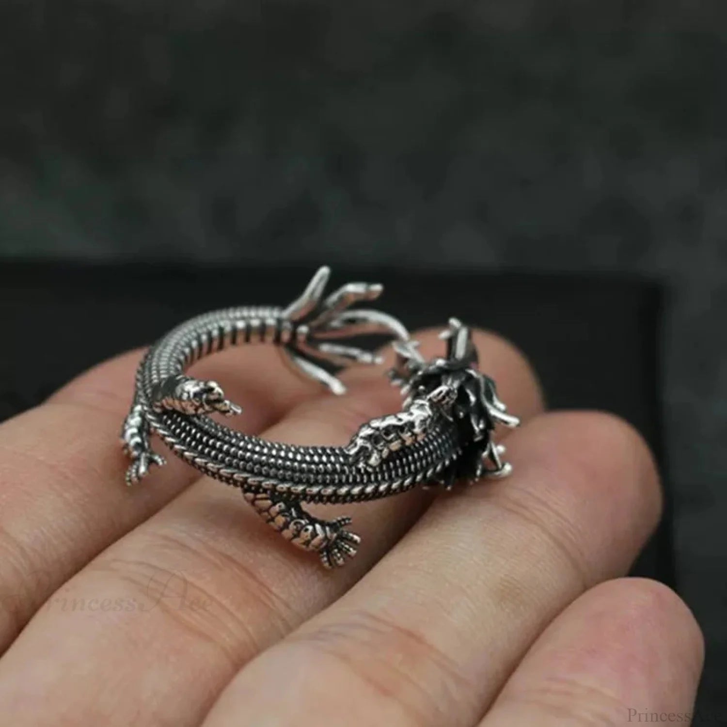 Azure Serpent Medieval Band sliver03