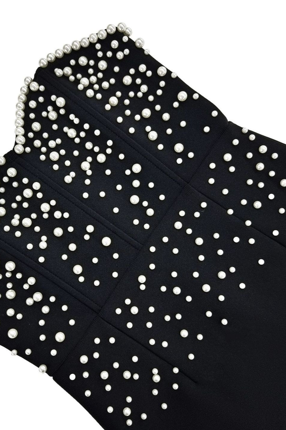 Strapless Pearl Bandage Party Dress