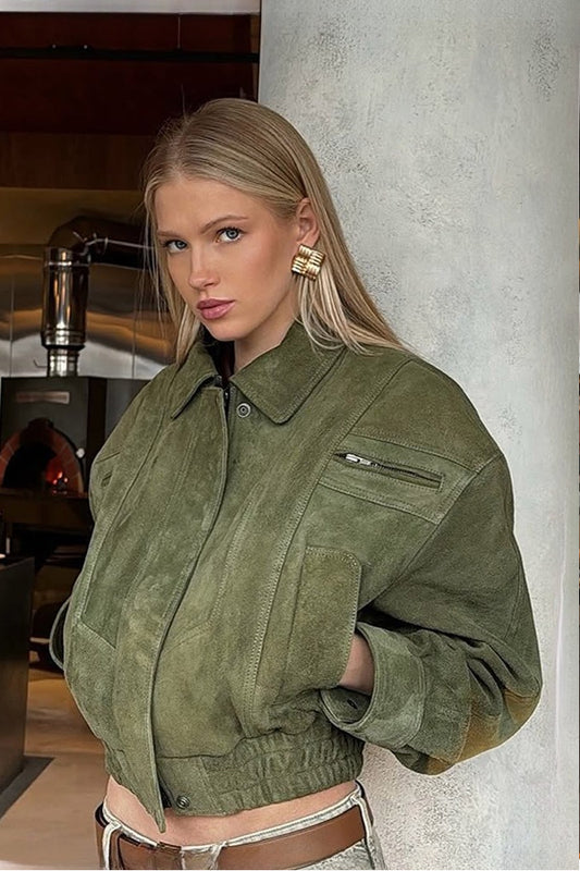 Veste de moto courte vintage