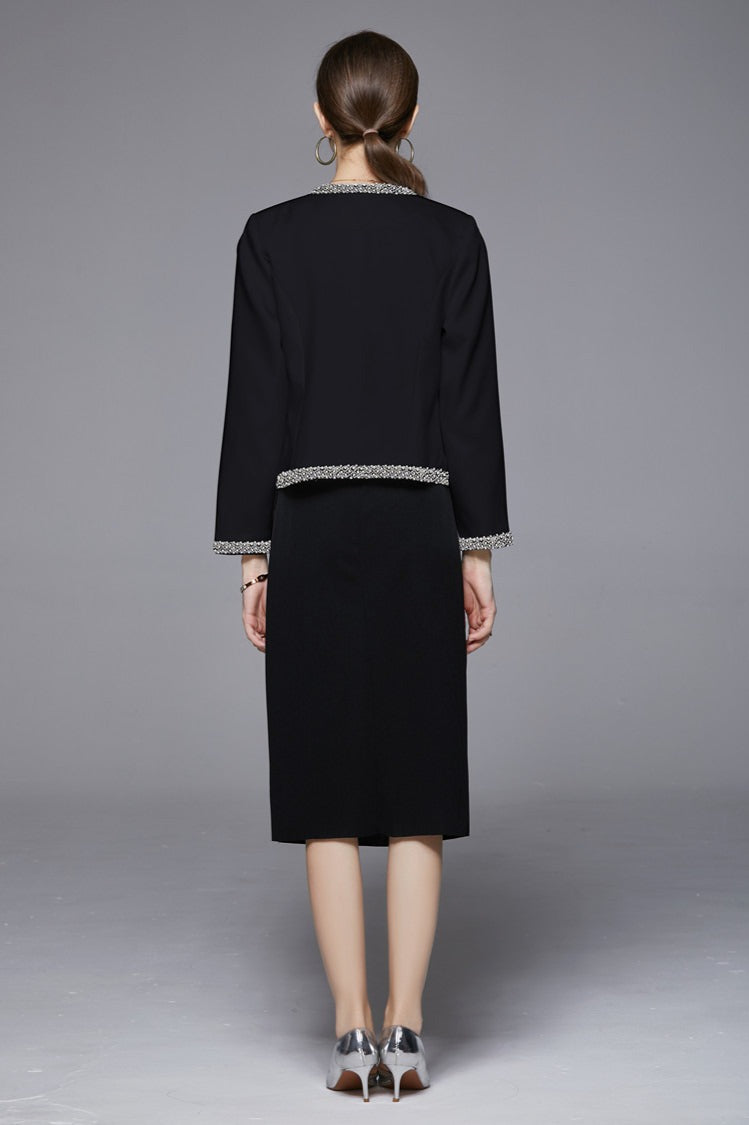 Beaded Open Front Short Coat coats