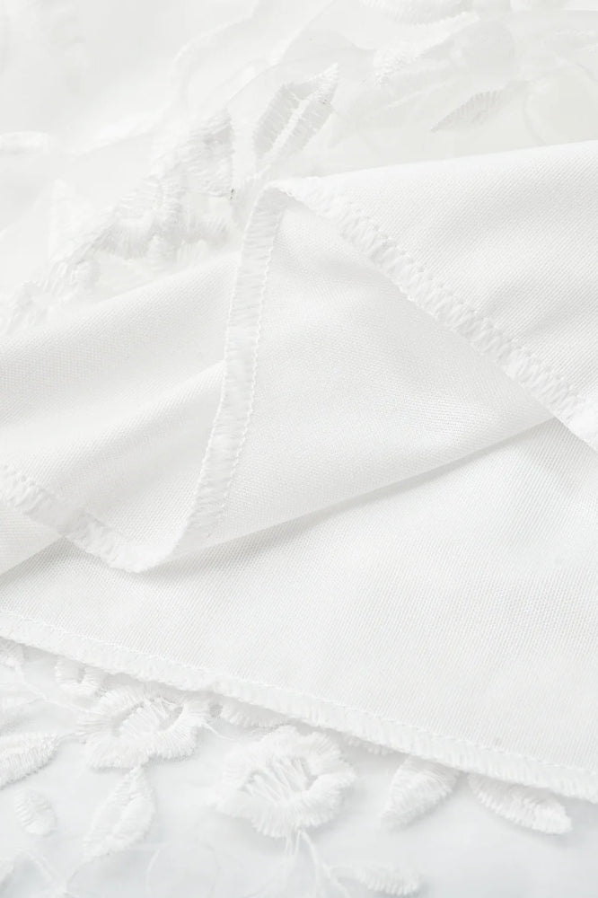 Lace Mesh Backless Boho Dress