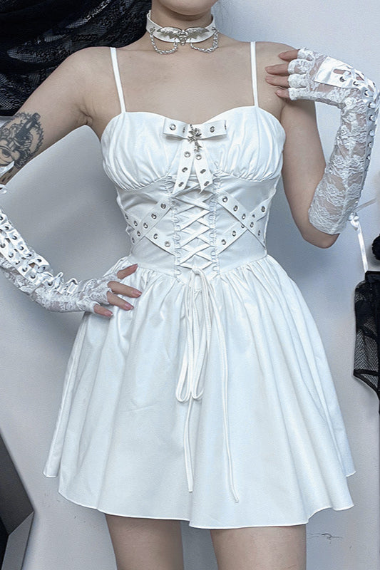 Robe gothique à manches bouffantes