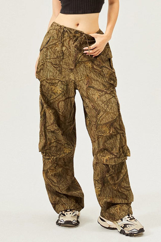 Pantalon cargo ample de style américain vintage