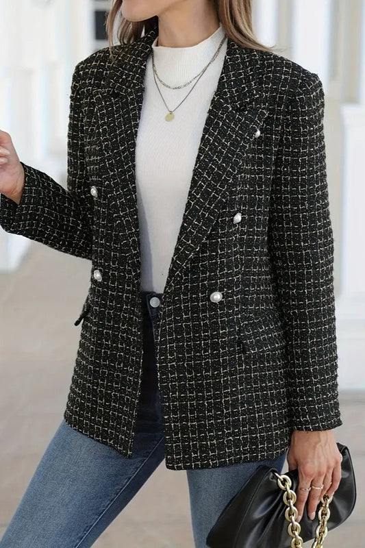 Double-Breasted Casual Blazer