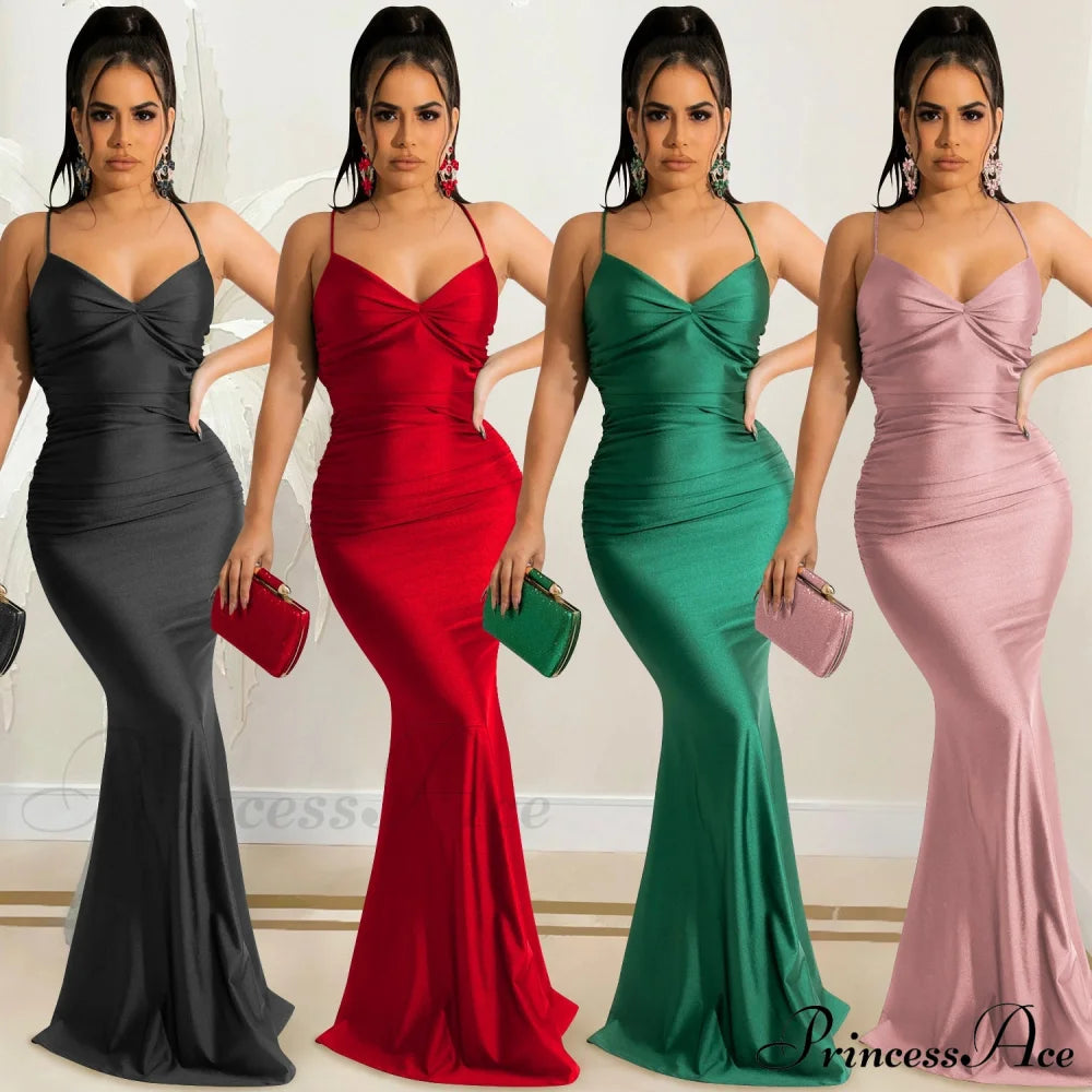 Bianca Ruched Stylish Mermaid Formal Dress S.o. Long Dresses