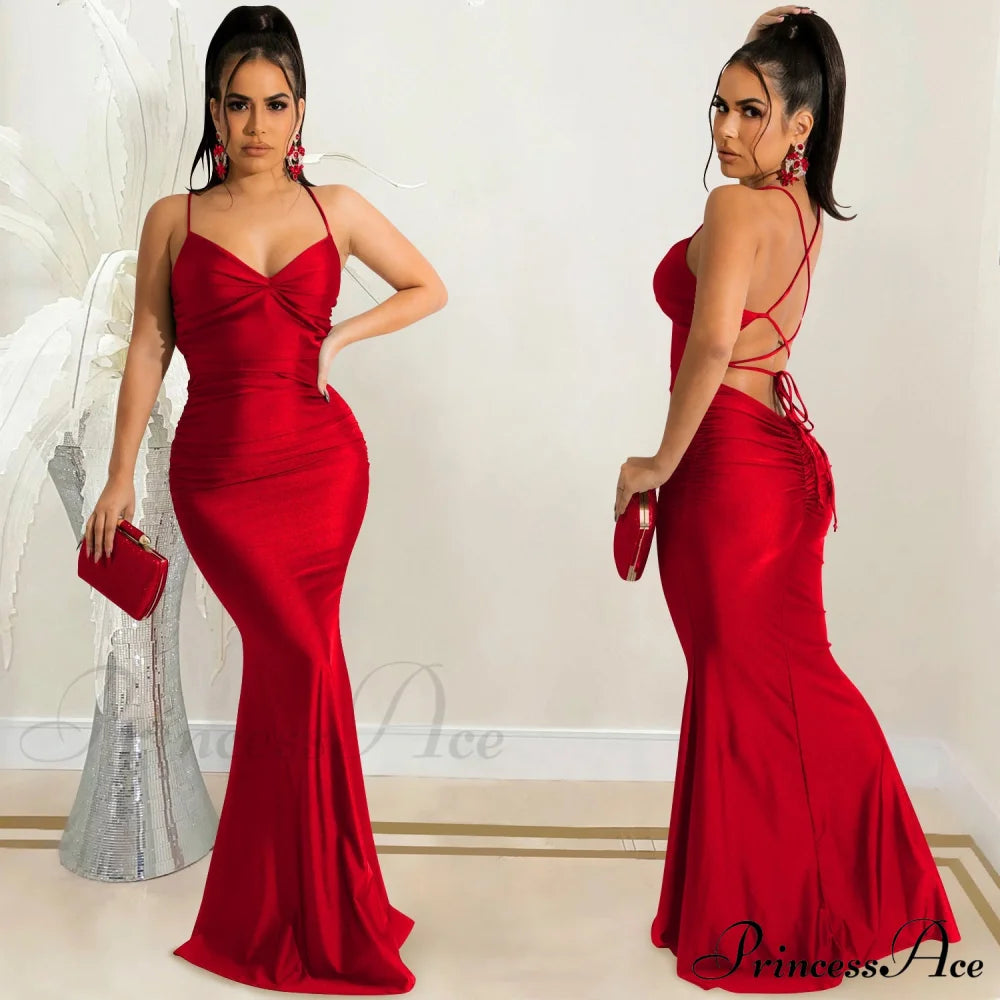 Bianca Ruched Stylish Mermaid Formal Dress S.o. Long Dresses