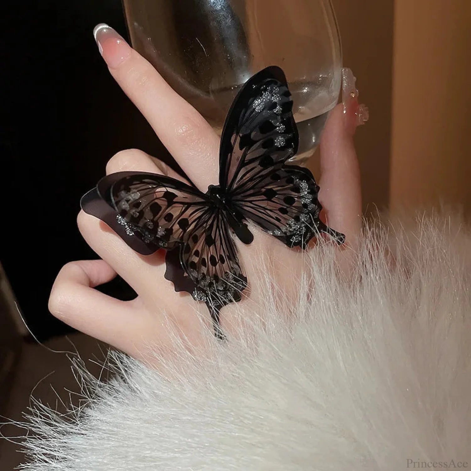 Big Butterfly Medieval Ring