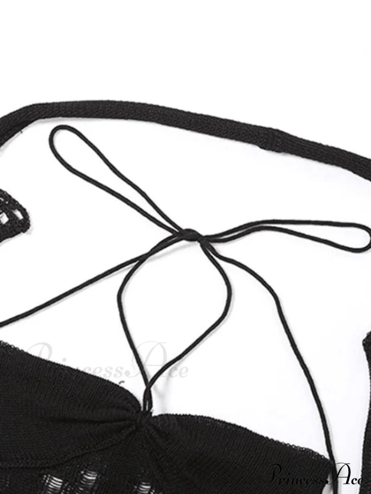 Bishop Sleeve Sweetheart Neck Bodycon Classic Party Mini Dress - Black Sweaters