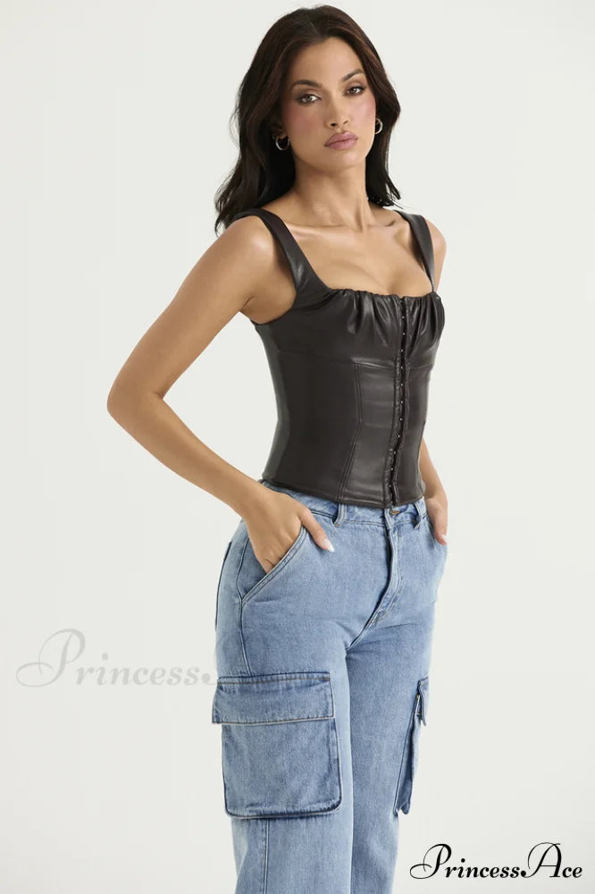 Bitter Elegant Chocolate Corset