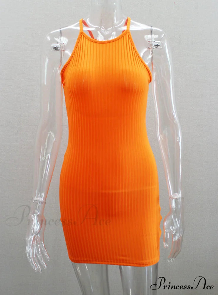 Black Sleeveless Bodycon Dress For Women Dresses