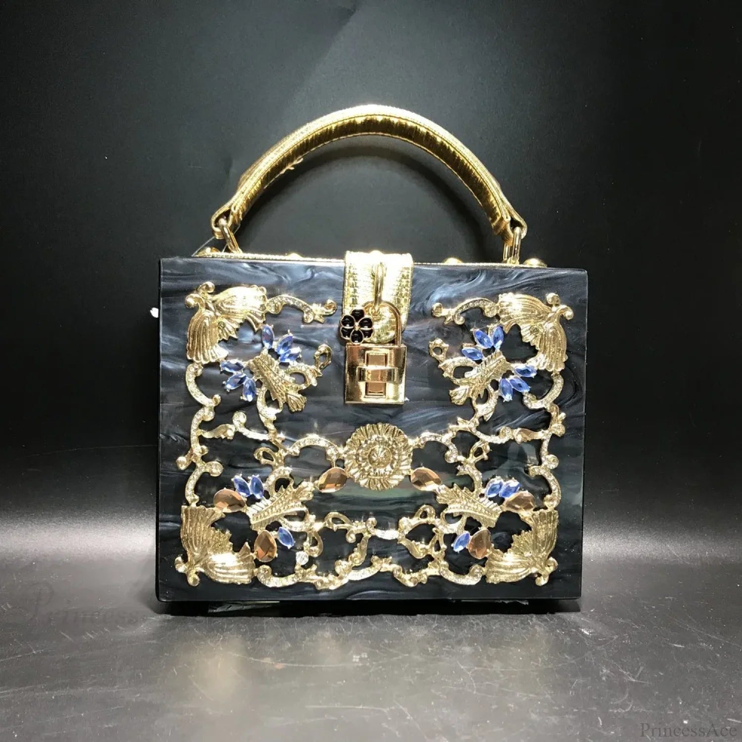 Bling Sequined Heart Evening Clutch Bag color same picture1 clutchbag-250126