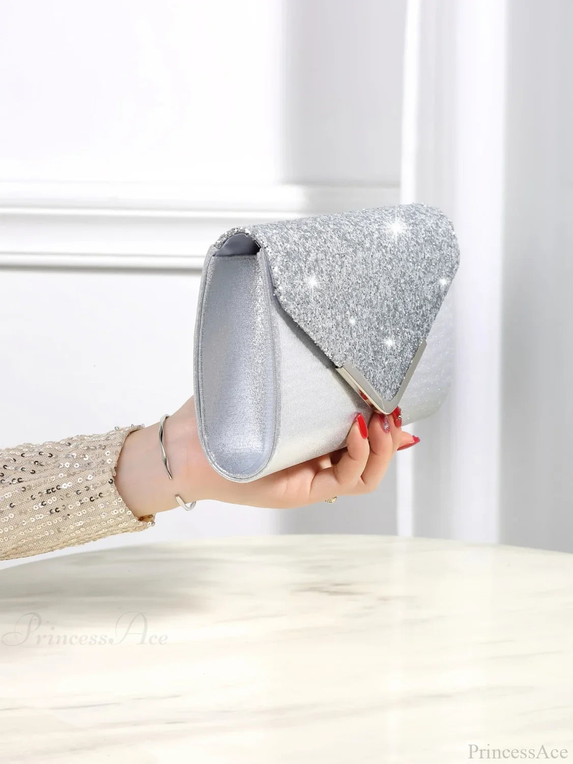Bling Shiny Elegant Envelope Clutch Party Wedding Bag clutchbag-250126