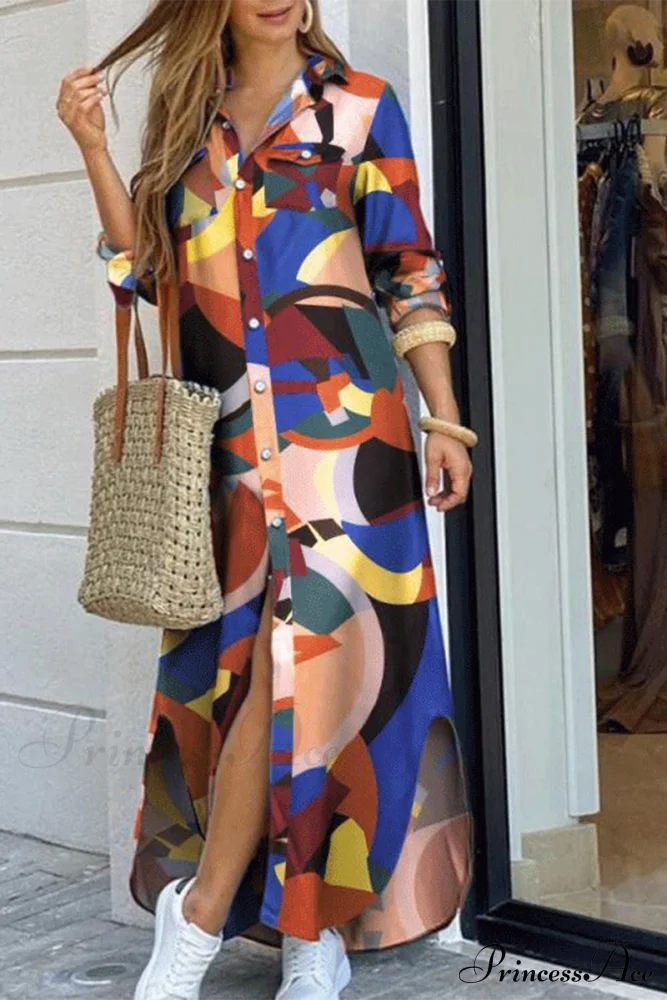 Blouse Patchwork Design Dress Colour / S Dresses/Casual Dresses