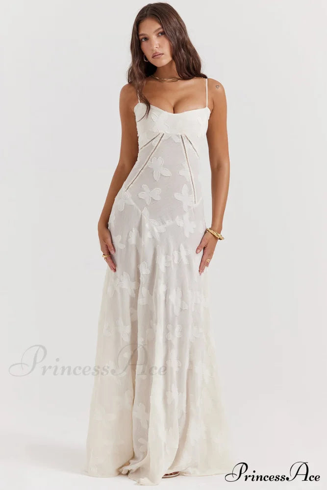 Blush Of Elegance Charming Lace Maxi Dress