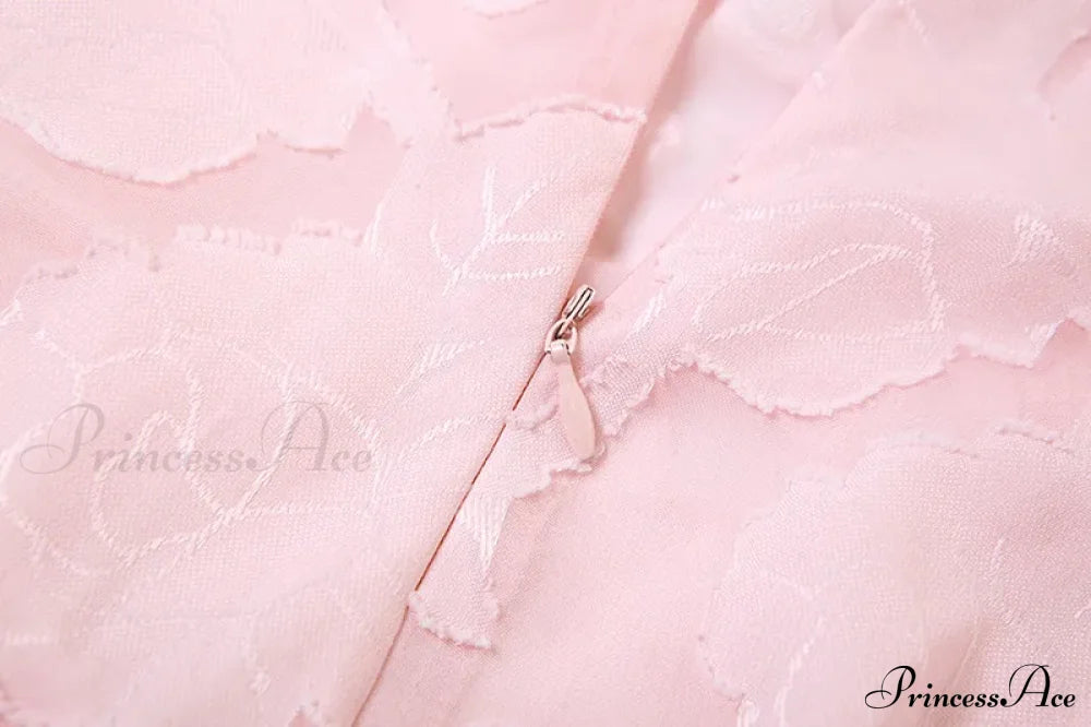 Blush Of Elegance Charming Lace Maxi Dress
